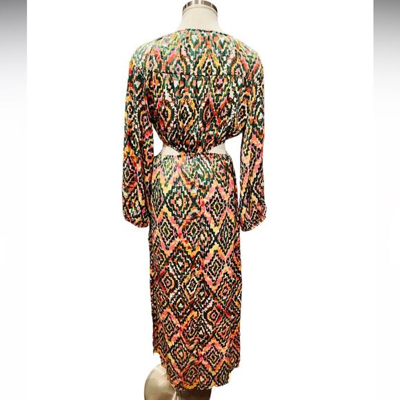 NWT ZARA CUT OUT PRINTED MIDI DRESS DIZE SMALL NWT - Picture 9 of 9